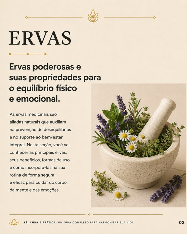 Página do guia sobre ervas