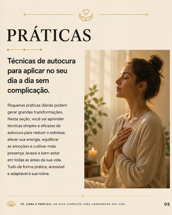 Página do guia sobre práticas de autocura